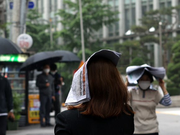 ‘비가 벌써 내리네’