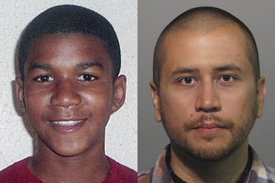 2012년 2월 미국 플로리다주 샌퍼드에서 비무장한 17세 소년 트레이본 마틴(왼쪽)을 ‘범죄에 연루된 흑인’으로 의심해 쫓아가 몸싸움을 벌인 끝에 살해한 조지 짐머만(당시 29세). 짐머만은 이듬해 정당방위를 인정받아 무죄 평결을 받았지만, 이로 인해 미국 곳곳에서 항의 시위가 일어났다. 2020.6.6  AP 연합뉴스