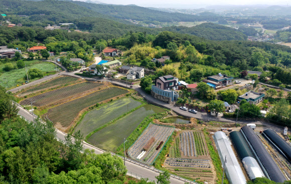 양산 평산마을 文 대통령 사저 매입지