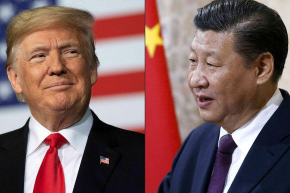 도널드 트럼프(왼쪽) 미국 대통령과 시진핑 중국 국가주석. AFP 제공