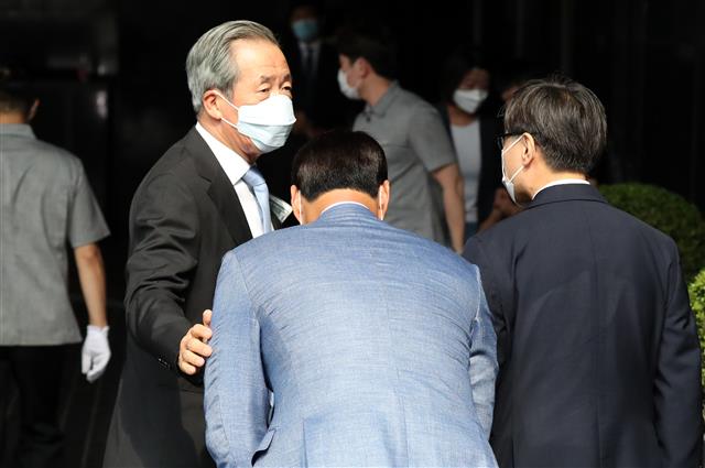 정몽준 아산재단 이사장, 장남 결혼식 참석