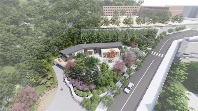 오는 9월 개관 예정인 성동구립 숲속도서관 조감도.<br>성동구 제공