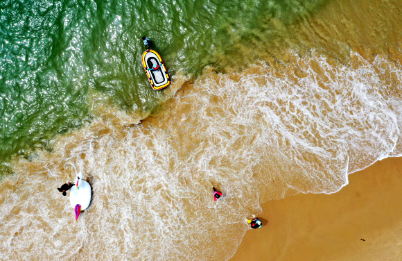 코로나19에 늘어난 피서객