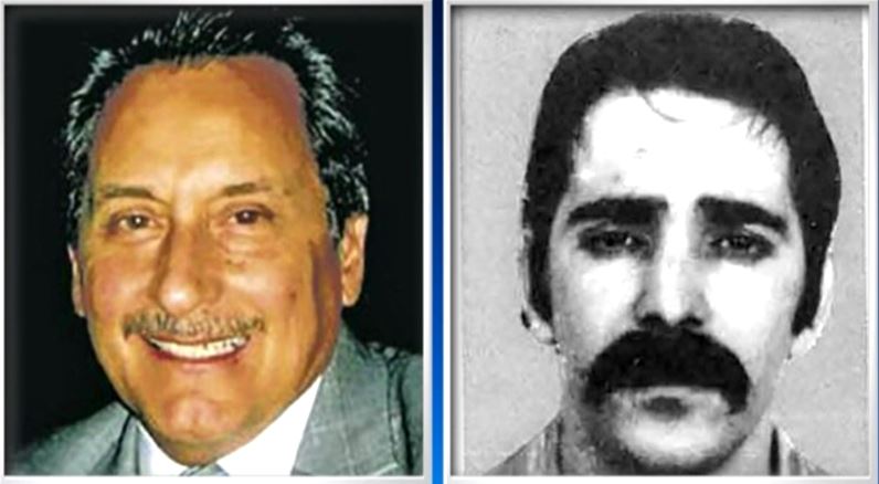 49년 전 불심검문을 하던 자신에게 총을 쏜 혐의로 수감됐다가 탈옥해 46년을 다른 신분으로 살아온 루이스 아출레타(오른쪽)를 검거하는 데 결정적 공을 세운 전직 경관 대릴 친콴타. 아출레타 사진은 1973년 교도소에 수감될 때 모습이다. MSNBC 홈페이지 캡처