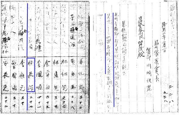 일제가 의병 탄압을 위해 작성한 ‘폭도에 관한 편책’에 임장택 선생의 이름과 나이, 거주지가 기록돼 있다. 국가보훈처 제공