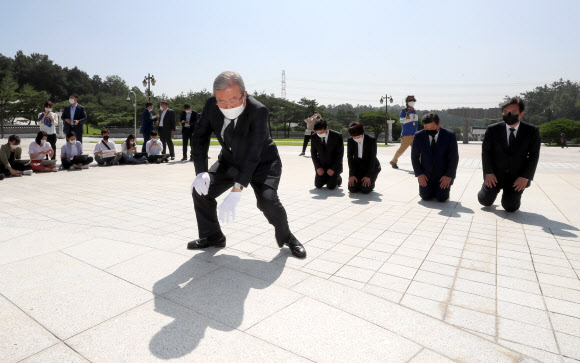 김종인, 5.18 민주묘지 참배