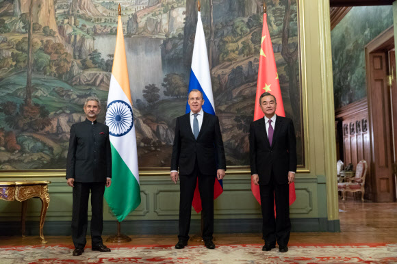 모스크바에서 열린 중국과 인도의 외교장관 회담-신화 연합뉴스