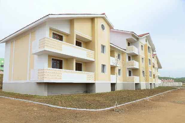 수해 지역에 ‘새집 들어서…북한 황해북도 금천군 일대