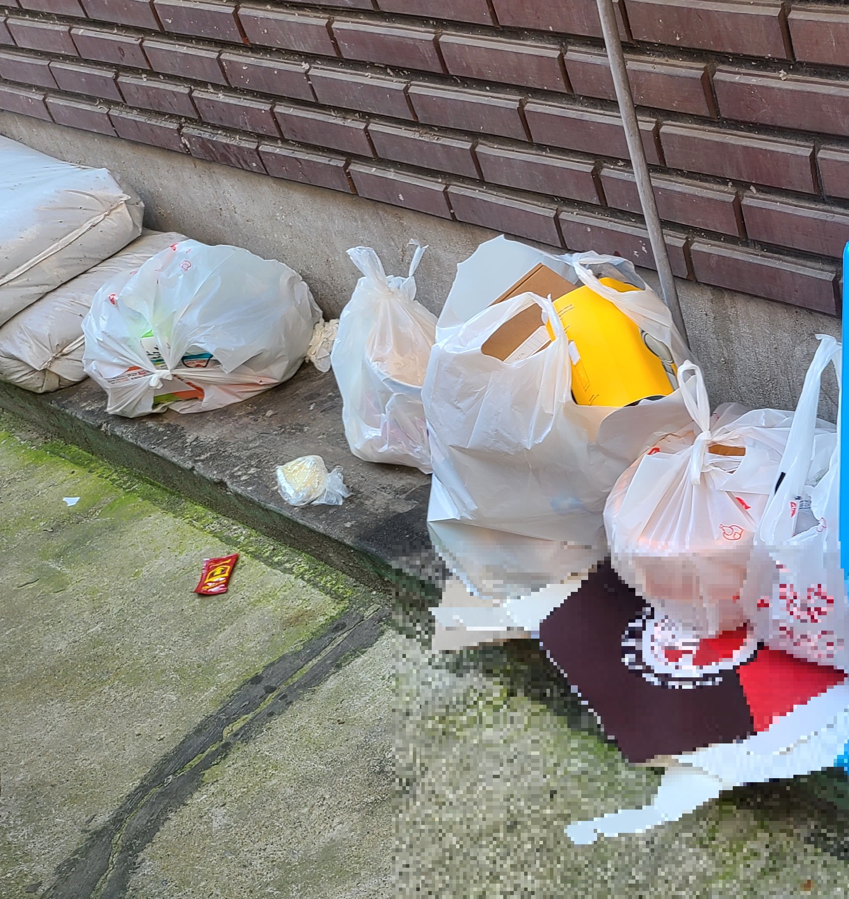 서울 관악구 일대에 길거리에서 발견한 쓰레기들