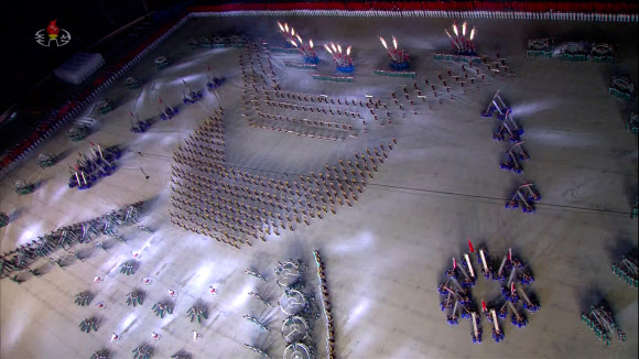 북한, 당창건 75주년 기념 대집단체조