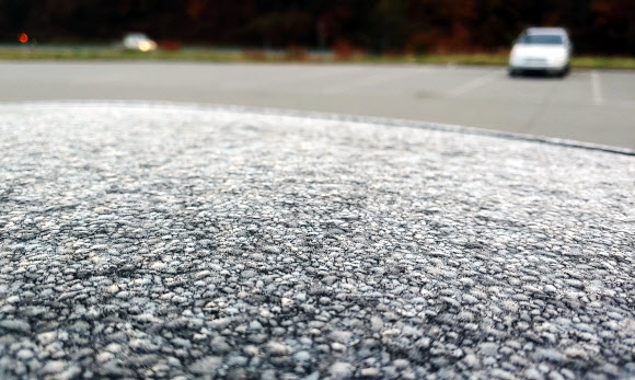 “춥다” 하얗게 내린 대관령 서리