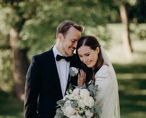 산나 마린 핀란드 총리 결혼사진. 인스타그램 캡처