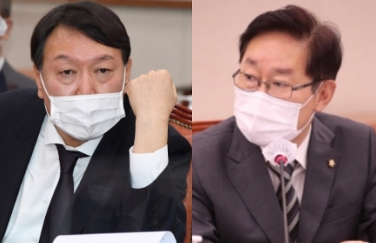 윤석열 검찰총장 vs 박범계 더불어민주당 의원