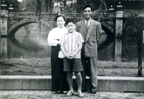 고 이병철 삼성그룹 창업주와 이건희 회장
