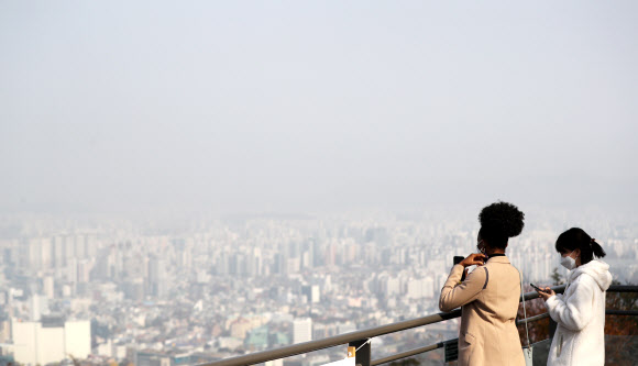 미세먼지 가득한 ‘입동’