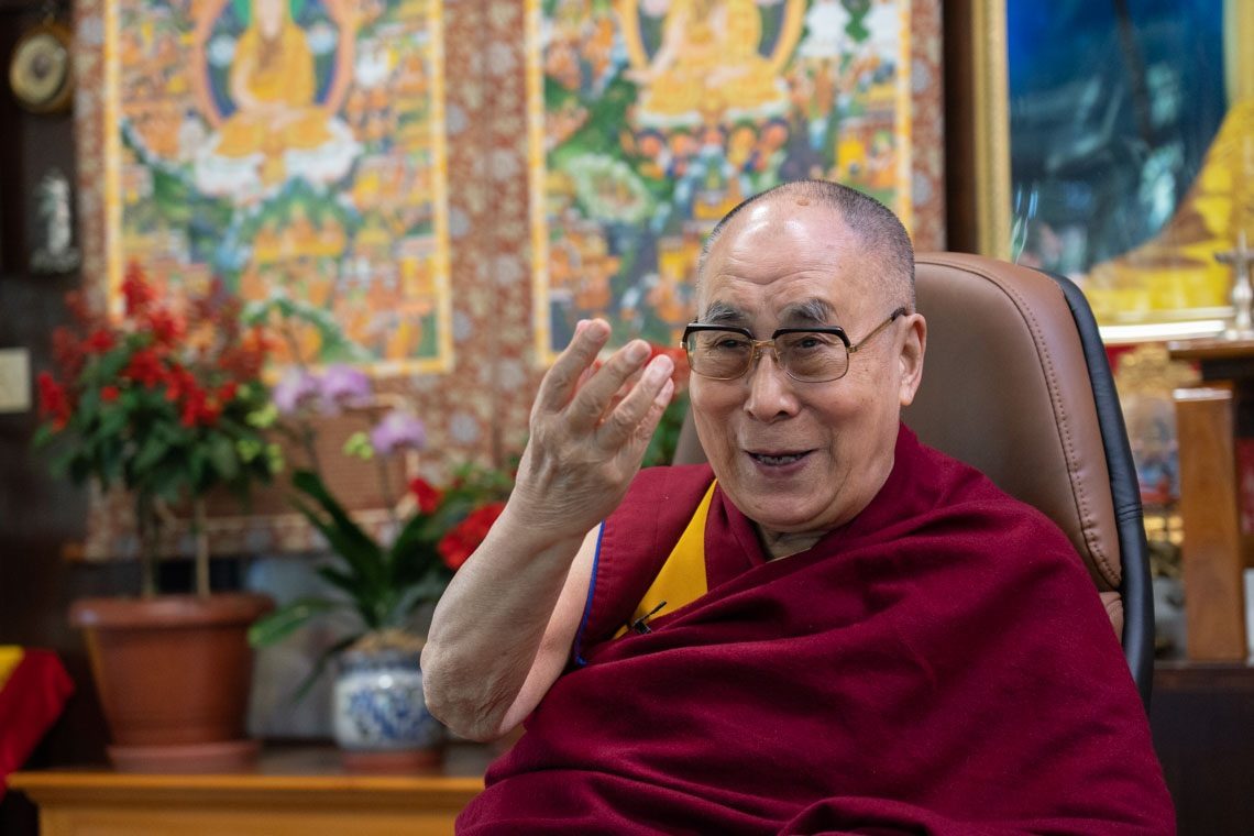 티베트의 정신적 지도자 달라이 라마. 달라이 라마 홈페이지.