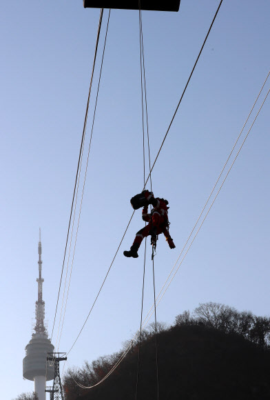 남산 케이블카가 멈추면..