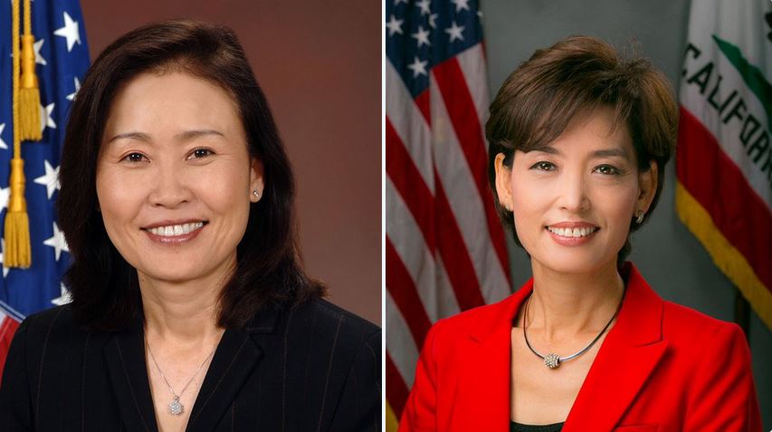 한국계 여성으로 미국 하원의원 선거에 출마한 미쉘 은주 스틸(왼쪽, 캘리포니아주 공화당)과 영김(캘리포니아주 공화당). 출처:트위터