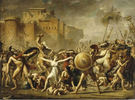 Jacques-Louis David ‘The Intervention of the Sabine Women’ 1799, 385×522㎝, 프랑스 루브르박물관 소장