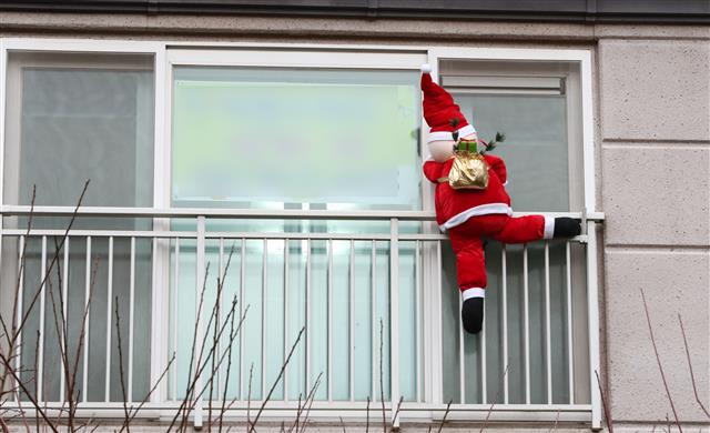 아파트에도 찾아온 산타