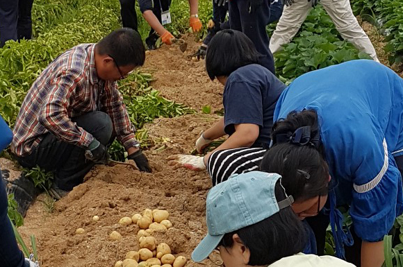 정신과 의사 안병은씨가 이사로 있는 협동조합 행복농장에선 정신질환자 2명이 직원으로 일하고 있다. 한길사 제공.