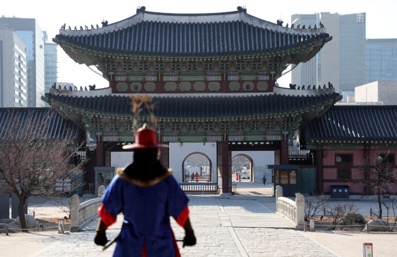 한가한 경복궁