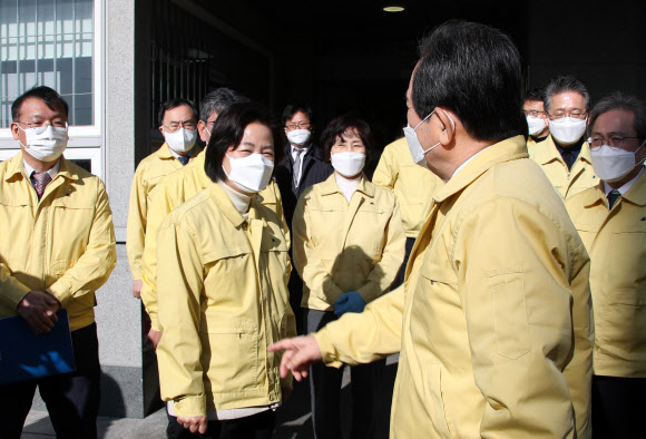 서울동부구치소 현장점검 마친 정세균 총리