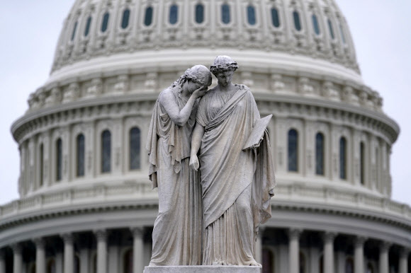 미국 워싱턴DC 국회의사당의 조각품. AP