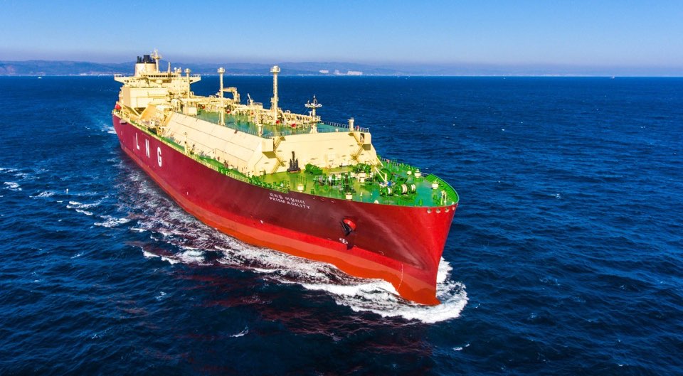 현대중공업이 건조한 LNG 운반선.  한국조선해양 제공 