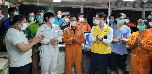 주이란대사관 현장지원팀, 한국케미호 승선 영사접견