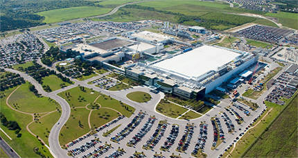 삼성전자 미국 텍사스주 오스틴 반도체 생산공장 전경.