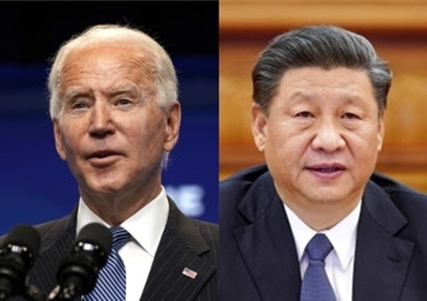 조 바이든 미국 대통령 vs 시진핑 중국 국가주석 