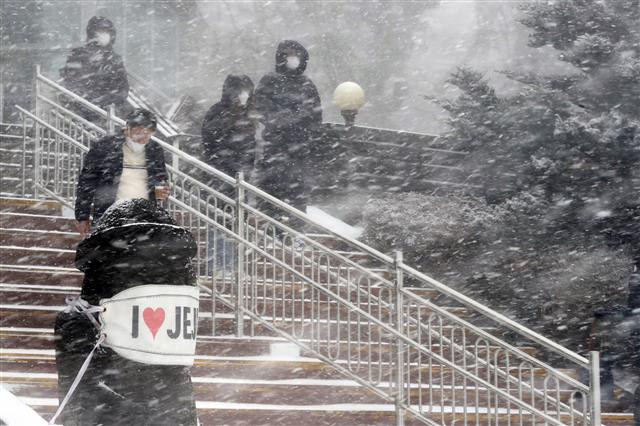 눈보라 치는 1100고지