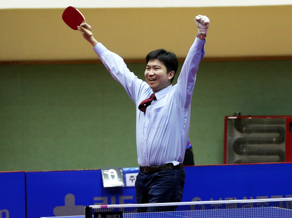 환호하는 유승민