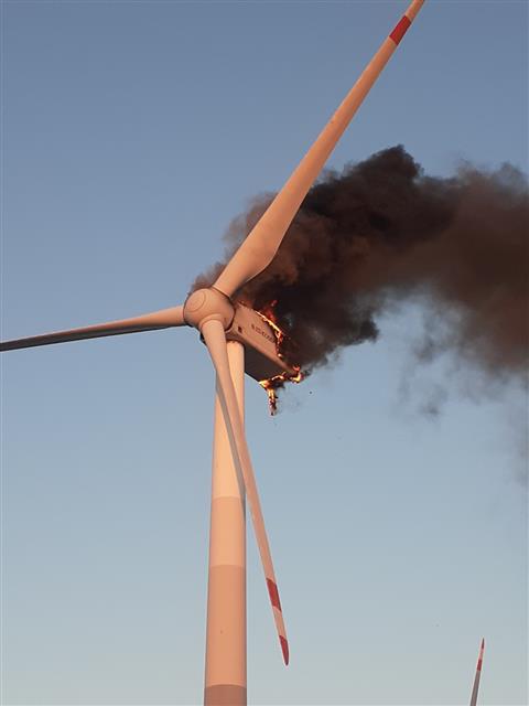 인천 영흥화력발전소 풍력발전기 화재