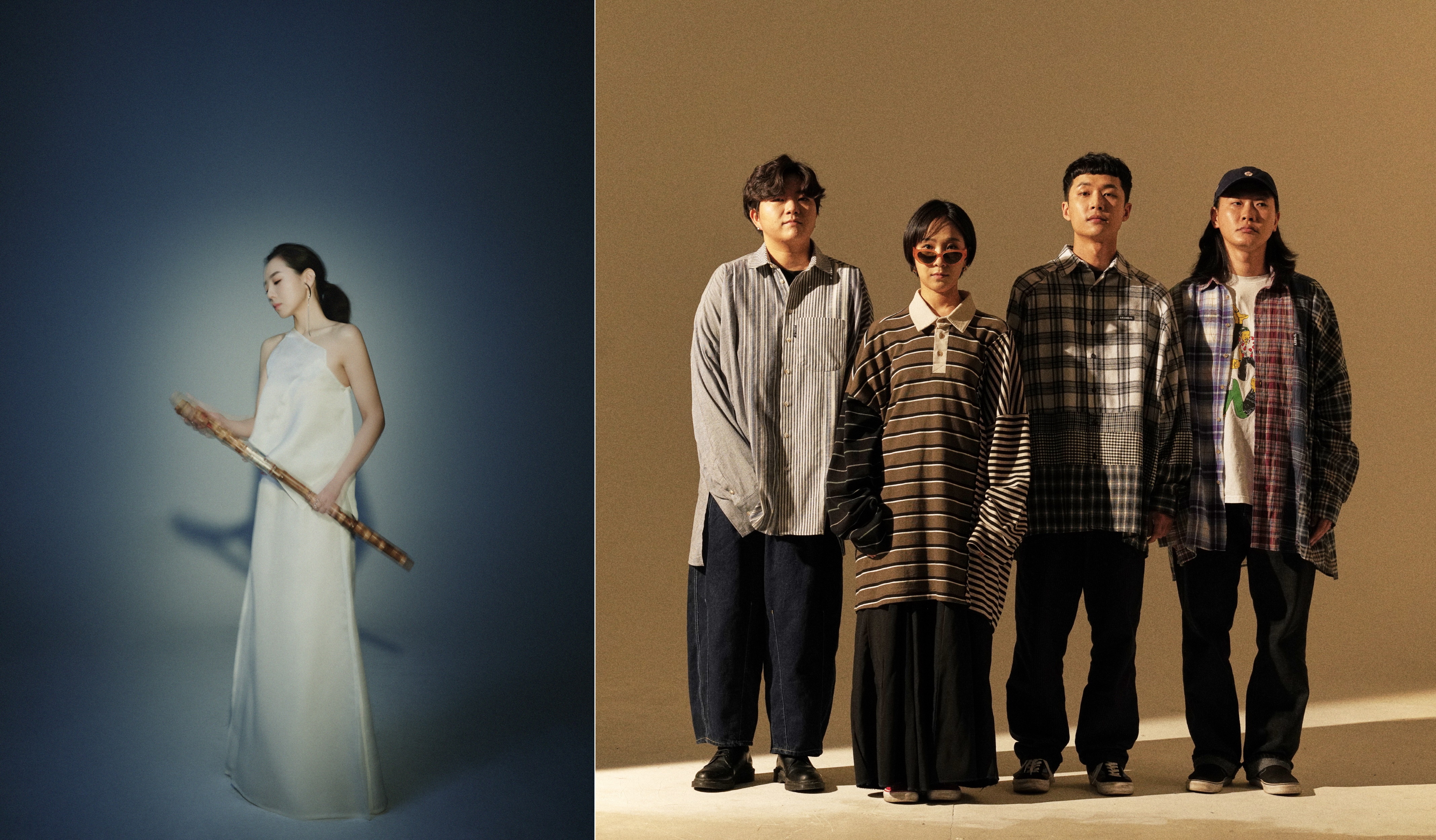 ‘사랑방중계’ 공연에 참여하는 백다솜(왼쪽)과 추다혜차지스. 국립국악원 제공