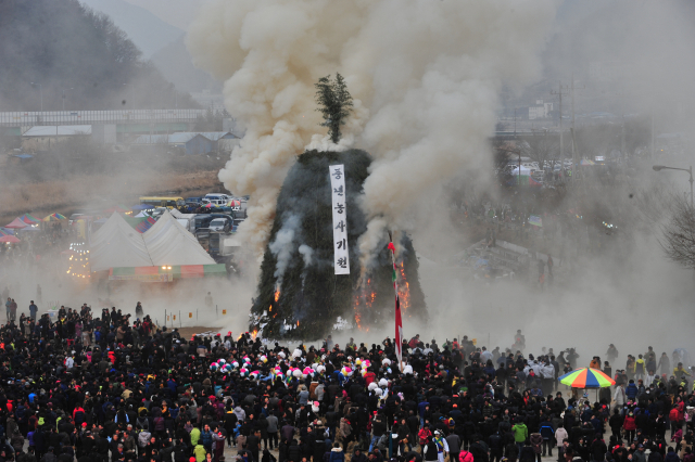 청도 달집태우기 행사 모습. 청도군 제공