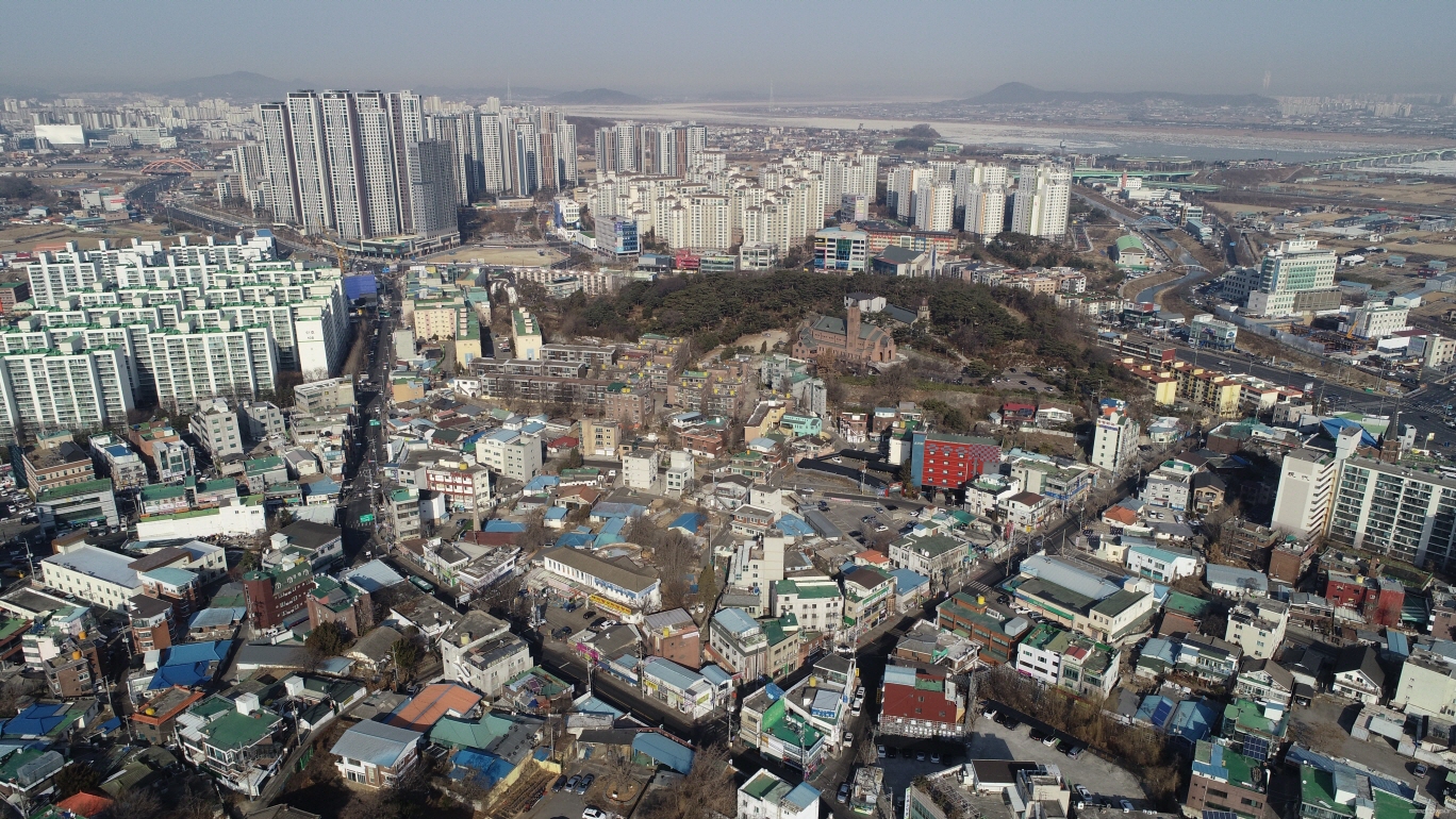 김포 원도심 일대 전경. 김포시 제공