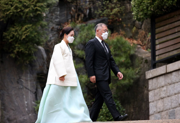 정주영 20주기 제사 참석하는 정의선 회장