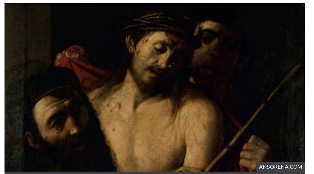 스페인 정부가 8일 마드리드 경매에서 거래되기 전 이탈리아 르네상스 시대의 위대한 화가 미켈란젤로 카라바조의 작품이란 주장이 제기돼 긴급히 경매 중단을 명령한 작품 ‘대관’. 안소레나 경매소 제공