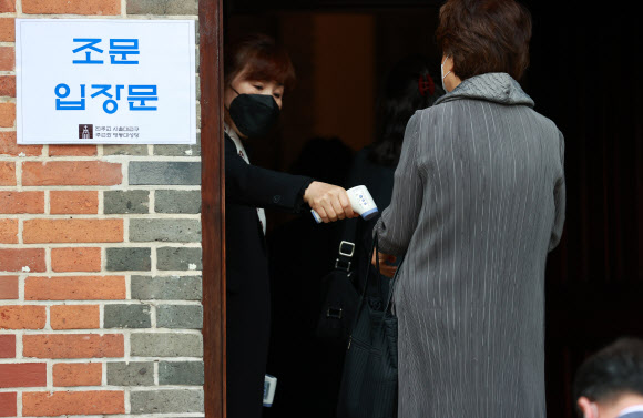 명동성당 조문객 발열 확인