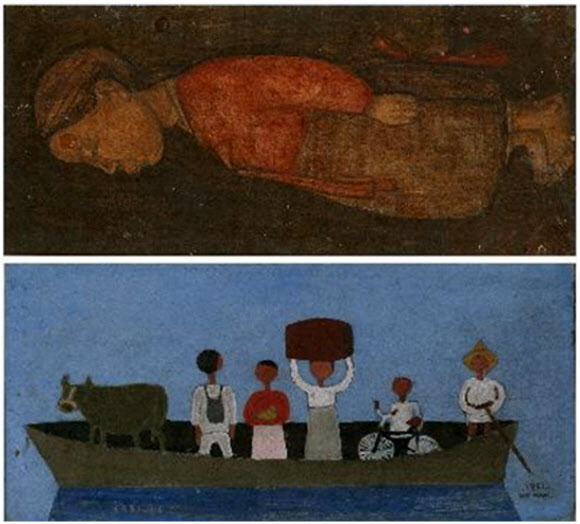 ‘이건희 컬렉션’ 기증… 장욱진 ‘소녀/나룻배’