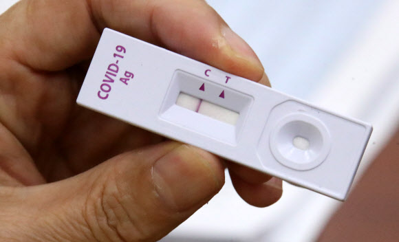 중대본 회의에 등장한 ‘자가 진단키트’