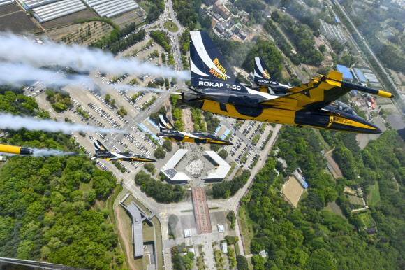 블랙이글스의 멋진 비행