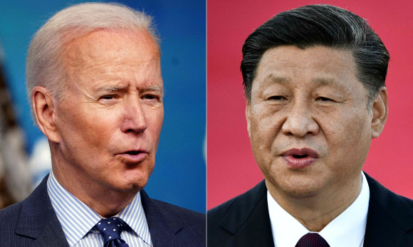 조 바이든(왼쪽) 미국 대통령·시진핑 중국 국가주석. AFP 연합뉴스