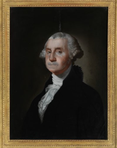 ‘조지 워싱턴’, 1802년경, 82.5×64.8㎝, 유리에 유화, 피바디박물관