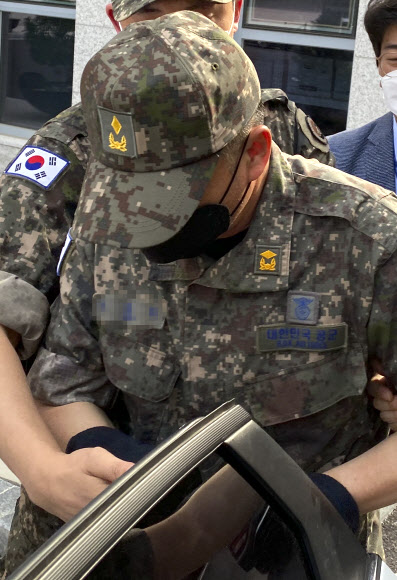 영장실질심사 마친 ‘공군 여 부사관 2차가해‘ 노 모 준위