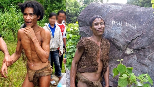 베트남에서 40년이 넘도록 고립된 채 살았던 남성의 모습. 사진=더선