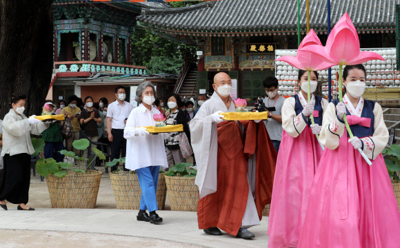 조계사 연꽃축제 개막