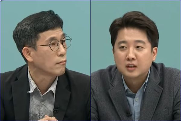 진중권 전 동양대 교수 vs 이준석 국민의힘 대표. 채널A 캡처
